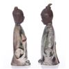 Image 2 : Two(2) Antique Japanese partially polychromed bronze fi