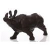 Image 7 : Mid Century bronze Rhinoceros, with fine details throug