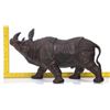 Image 9 : Mid Century bronze Rhinoceros, with fine details throug
