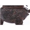 Image 8 : Antique Asian bronze censor with foo dog and dragon.  S