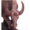 Image 6 : a large mid century finely carved wood Ox with reeded p