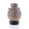 Image 1 : Pre-Columbian polychromed pottery bowl.  (wood stand no