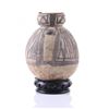 Image 3 : Pre-Columbian polychromed pottery bowl.  (wood stand no