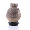 Image 6 : Pre-Columbian polychromed pottery bowl.  (wood stand no