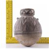 Image 9 : Pre-Columbian polychromed pottery bowl.  (wood stand no