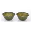 Image 3 : Pair of early 20th Century, Chinese spinach jade footed