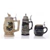 Image 1 : Three(3) Stein mugs.  Two made in Germany and one made