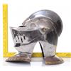 Image 10 : Vintage Knight's helmet.  SIZE: see attached ruler phot