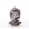Image 1 : Vintage Knight's helmet.  SIZE: see attached ruler phot