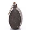 Image 2 : 19th Century wood pilgrim's flask with oval, black-smit