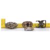 Image 3 : A collection of four (3) vintage belt buckles and an an