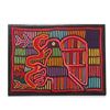 Image 1 : Mid Century "Eagle and Snake", a brilliant colored hand