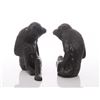 Image 2 : Two(2) Vintage bronze monkey paperweights / bookends.