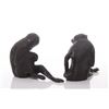 Image 3 : Two(2) Vintage bronze monkey paperweights / bookends.