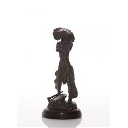 Bronze Indian Chief, signed …B  SIZE: see attached