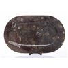 Image 1 : Mixed fossil server tray carved from stone.  SIZE: see