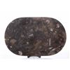 Image 2 : Mixed fossil server tray carved from stone.  SIZE: see