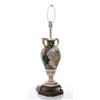 Image 2 : Capodimonte porcelain lamp of cherubs frolicking in the