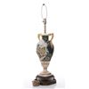 Image 4 : Capodimonte porcelain lamp of cherubs frolicking in the