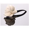 Image 7 : Early 20th Century Meerschaum pipe, hand carved.  SIZE: