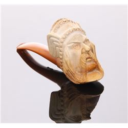 Early 20th Century Meerschaum pipe, hand carved.  SIZE: