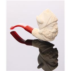 Early 20th Century Meerschaum pipe, hand carved.  SIZE: