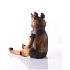 Image 4 : Vintage child's toy of a mouse puppet carved from wood.
