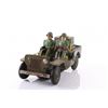 Image 2 : Vintage Army jeep tin toy.  SIZE: see attached ruler ph