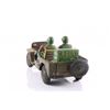 Image 5 : Vintage Army jeep tin toy.  SIZE: see attached ruler ph
