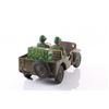 Image 6 : Vintage Army jeep tin toy.  SIZE: see attached ruler ph