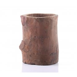 Pottery artifact.  Unknown origin, broken handle.  SIZE