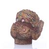 Image 8 : Antique Indonesian wood carved puppet head.  SIZE: see