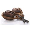 Image 8 : Two(2) 19th Century nautical ship block and tackle pull