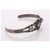 Image 2 : Native American green turquoise and old pawn coin silve