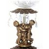 Image 5 : Two(2) vintage globe lamps with cherubs and a marble ba