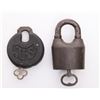 Image 2 : Two(2) Antique rail road locks.  Markings: U.S. Army, C