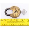 Image 3 : Two(2) Antique rail road locks.  Markings: S  SIZE: see