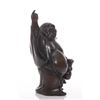 Image 2 : Vintage bronze lucky Buddha.  SIZE: see attached ruler