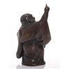 Image 4 : Vintage bronze lucky Buddha.  SIZE: see attached ruler