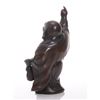 Image 6 : Vintage bronze lucky Buddha.  SIZE: see attached ruler