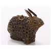 Image 1 : 1920's Chinese Tibet/Nepal brass rabbit with red coral,