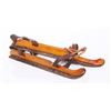 Image 1 : Antique wood and iron ice skates.  SIZE: see attached r