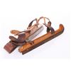 Image 2 : Antique wood and iron ice skates.  SIZE: see attached r