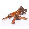 Image 4 : Antique wood and iron ice skates.  SIZE: see attached r