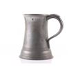Image 1 : Antique pewter quart size mug.  SIZE: see attached rule