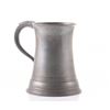 Image 3 : Antique pewter quart size mug.  SIZE: see attached rule