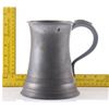 Image 6 : Antique pewter quart size mug.  SIZE: see attached rule