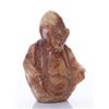 Image 1 : Vintage Asian stone carving of a robed man.  SIZE: see