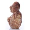 Image 7 : Vintage Asian stone carving of a robed man.  SIZE: see
