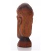 Image 3 : Native tribal wood carving of a man, signed on bottom "